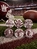 Alabama A&M Bulldogs Button Collection