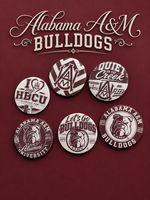 Alabama A&M Bulldogs Button Collection