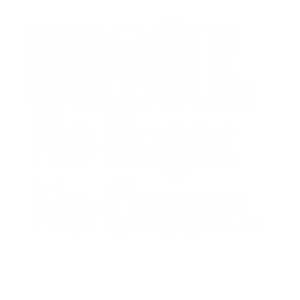 Black No Sugar No Cream Adult Tee