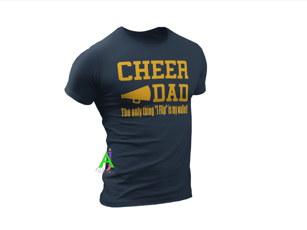 Cheer Dad Tee - Navy