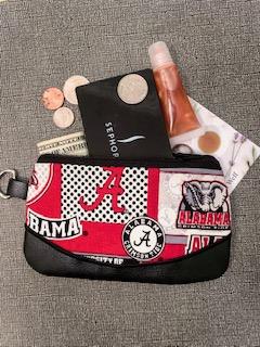 Crimson Tide Inspired Small Pouch