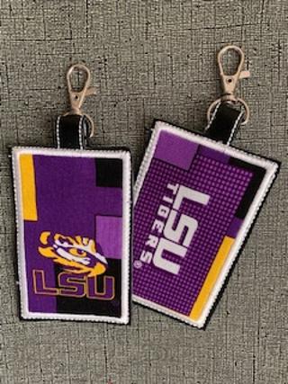LSU Inspired ID Badge Holder