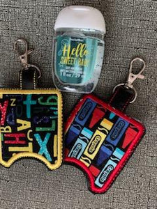 School Patterned Hand Sanitizer Holder