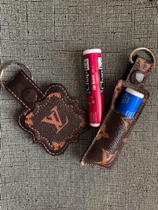 LV Inspired Chapstick/Lip Balm Key Chain Holder – AJ Williams' Gifts, LLC