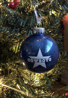 Dallas Cowboys Glitter Ornament