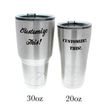 Personalized Stainless Steel Tumblers