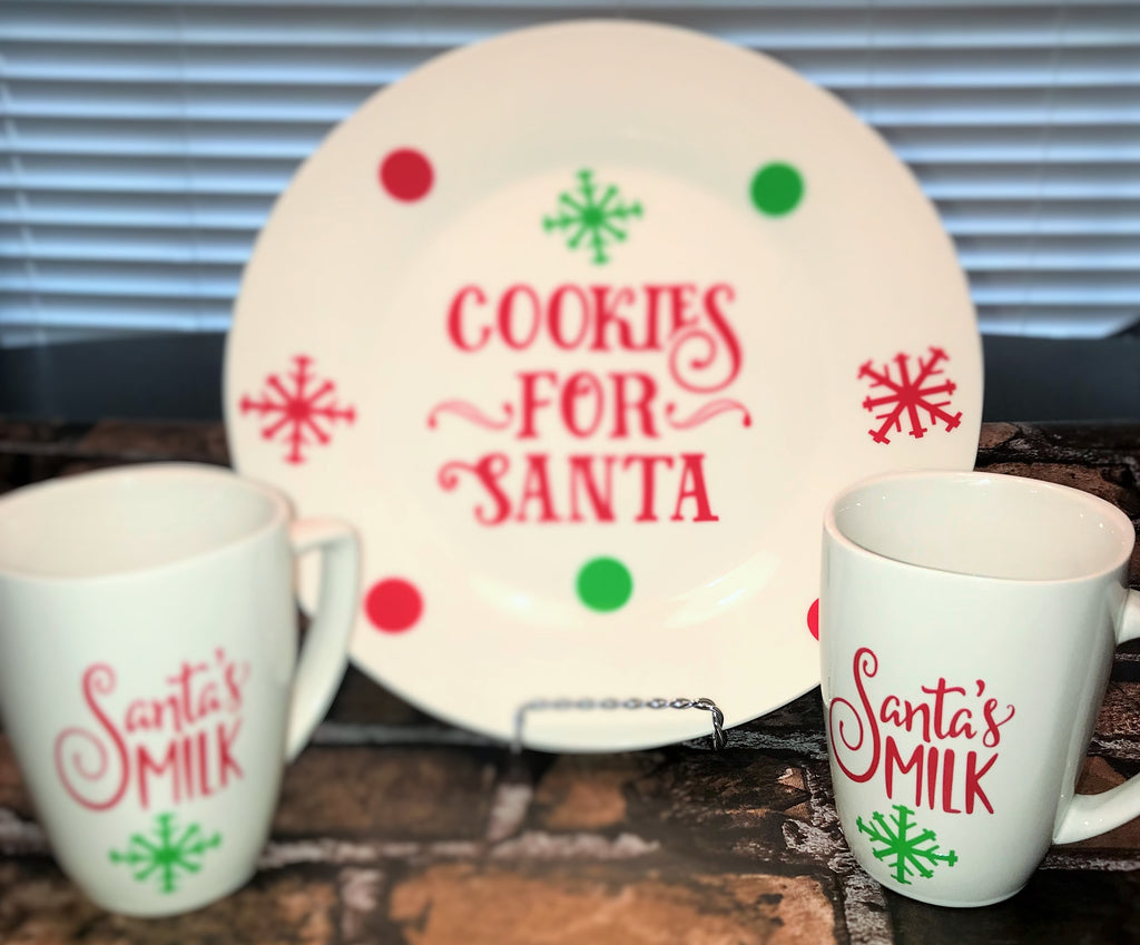 Santa Plate and Cup Set